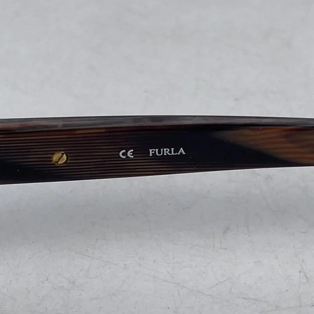Furla Nora‎ VU4559 Womens Eyeglasses Frame Brown Plastic Full Rim 135mm
